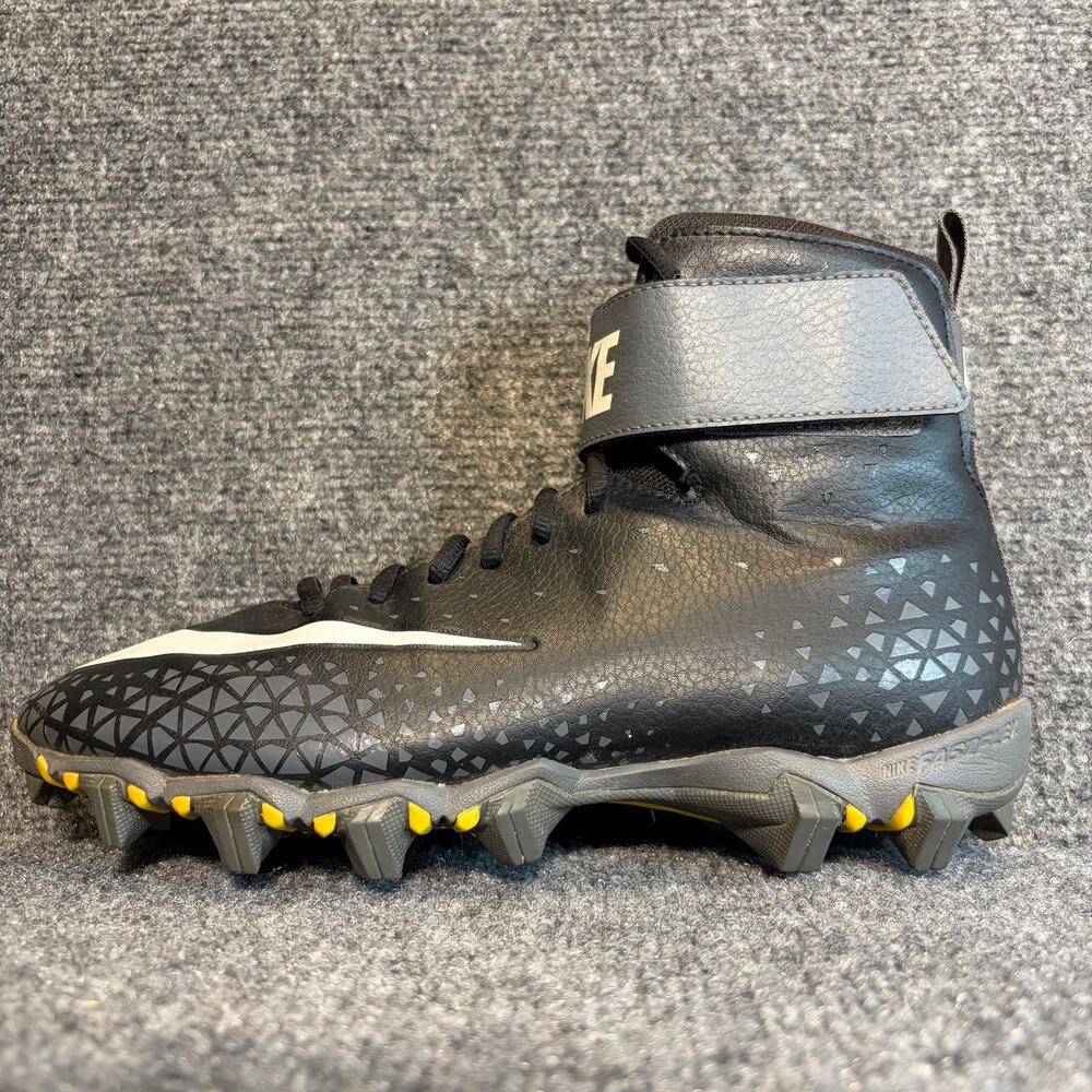 Nike Force Savage Shark Black Football Cleats Molded Athletic Shoes Mens 7.5